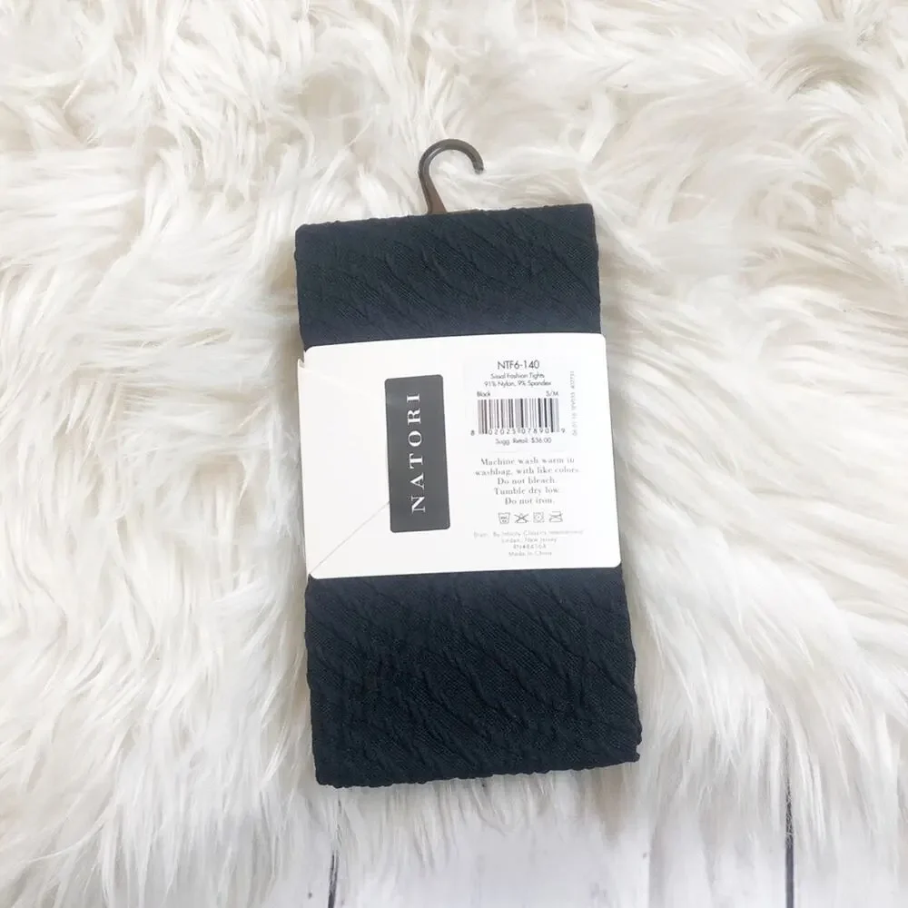 Natori Women's‎ Black Sissal Fashion Leggings Size OS NEW